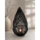Diga Colmore Windlicht Iron mat zwart 
